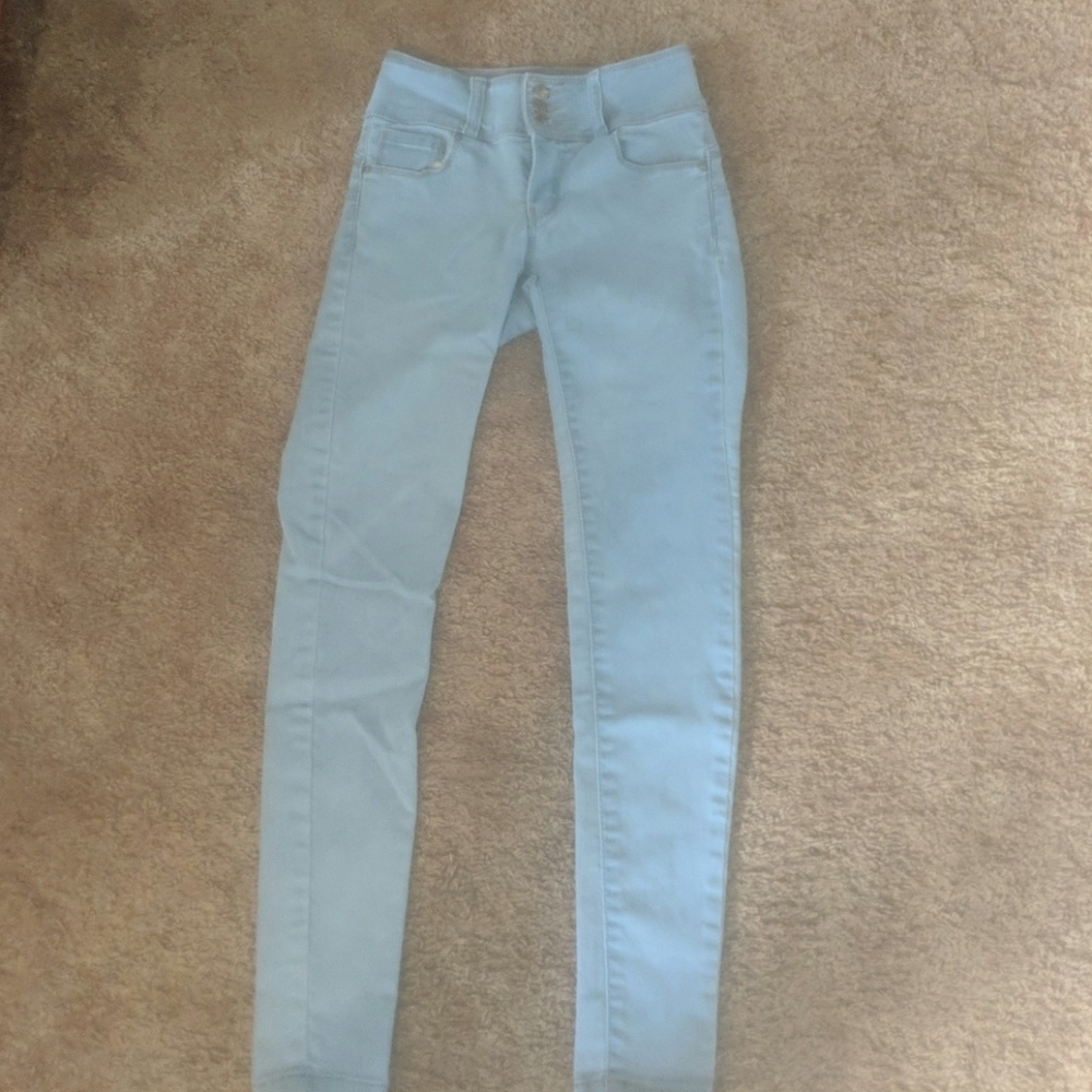 High waist stretchy skinny jeans